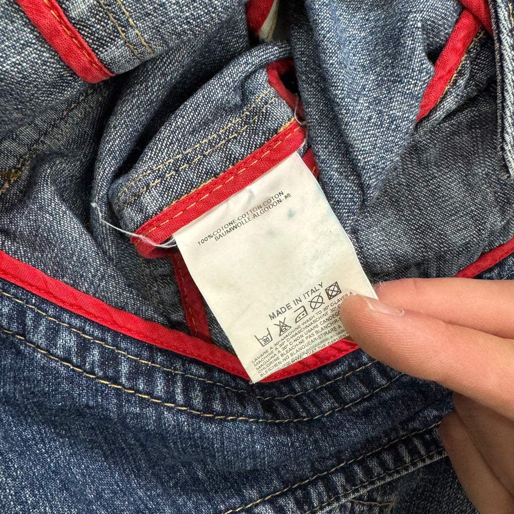 Dsquared2 2000s Denim Moto Multi-Button Jacket
