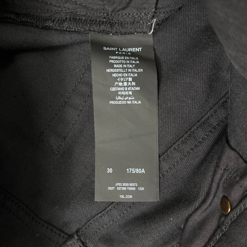 Saint Laurent D02 2020 Skinny Black Denim Jeans