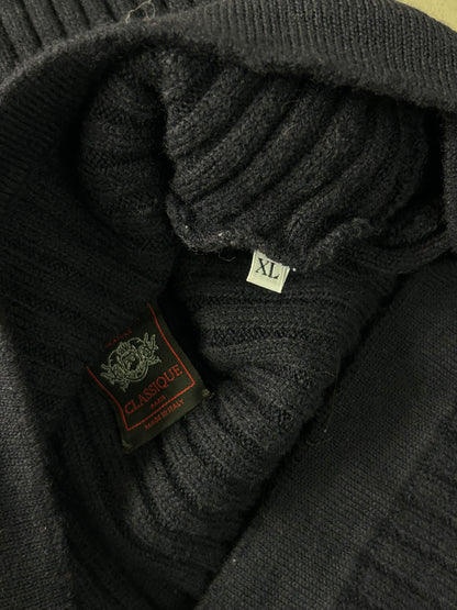 Jean Paul Gaultier Striped Double Collar Sweatshirt