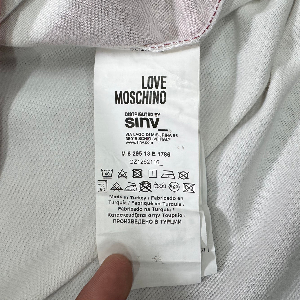 Love Moschino Peace Symbol Polo Shirt