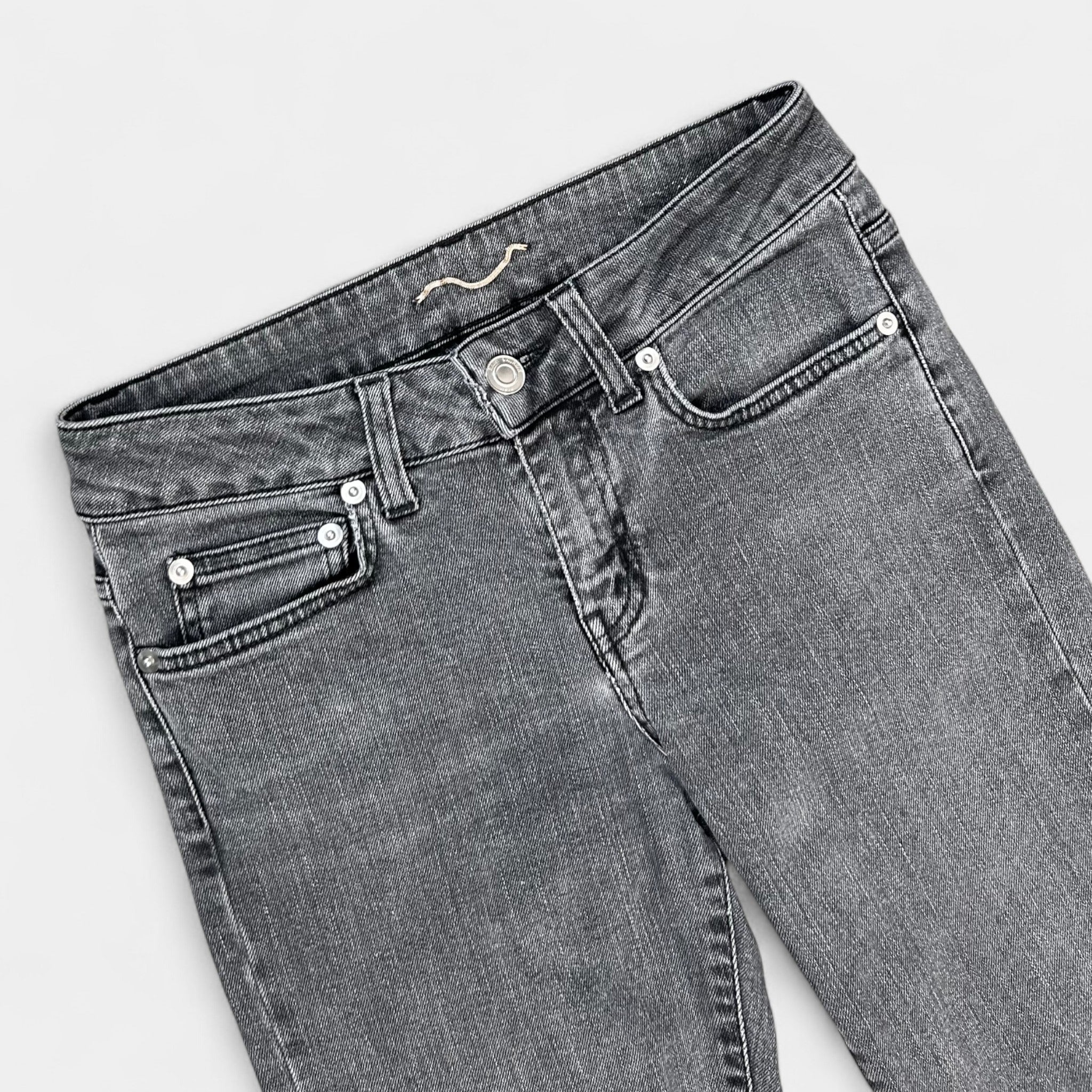 Saint Laurent Grey Washed Skinny Jeans