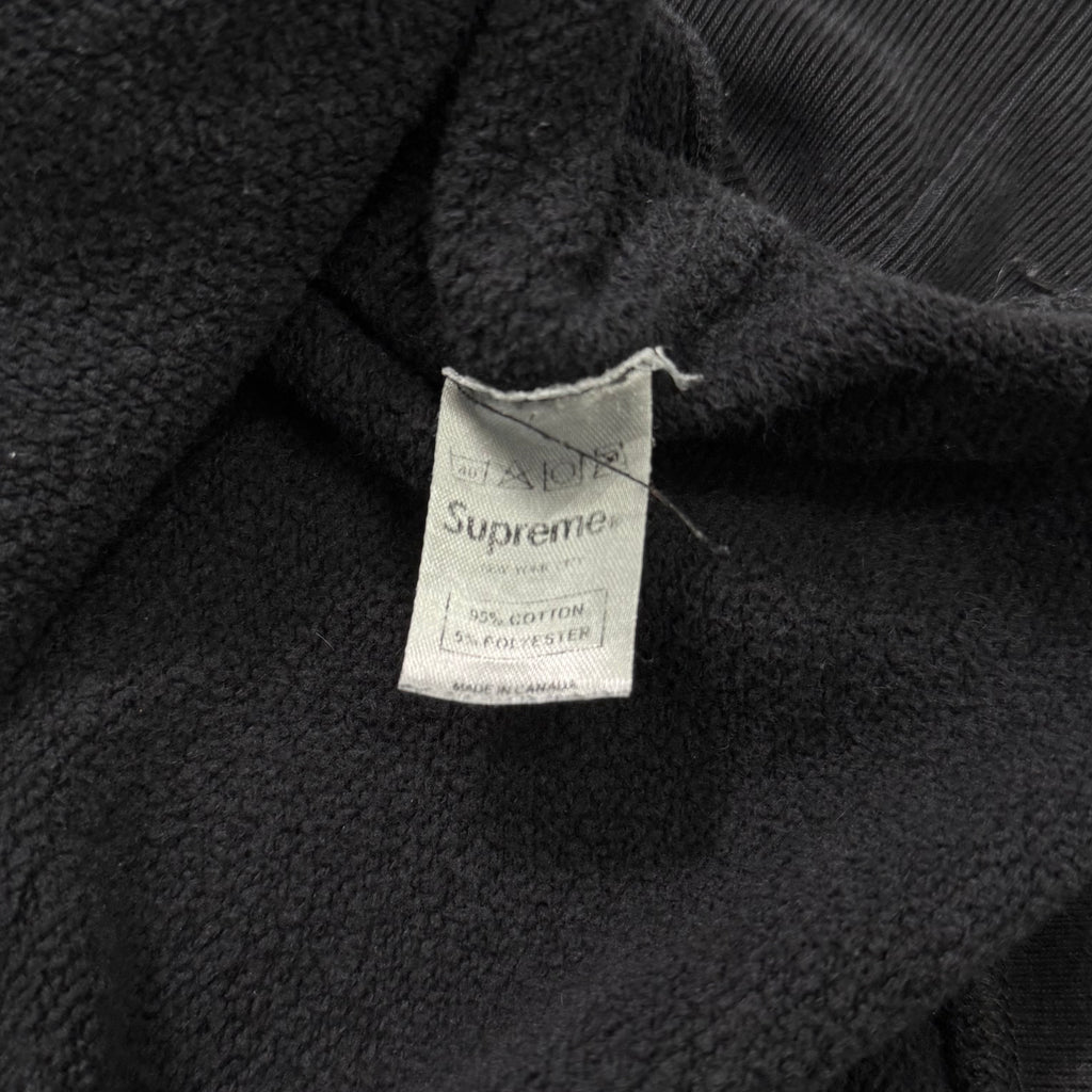 Supreme 2004 Purple on Black Box Logo Crewneck