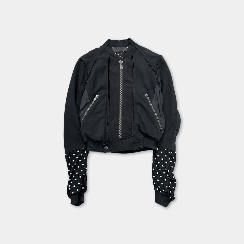 Haider Ackermann SS17 Polka Dot Cropped Bomber Jacket