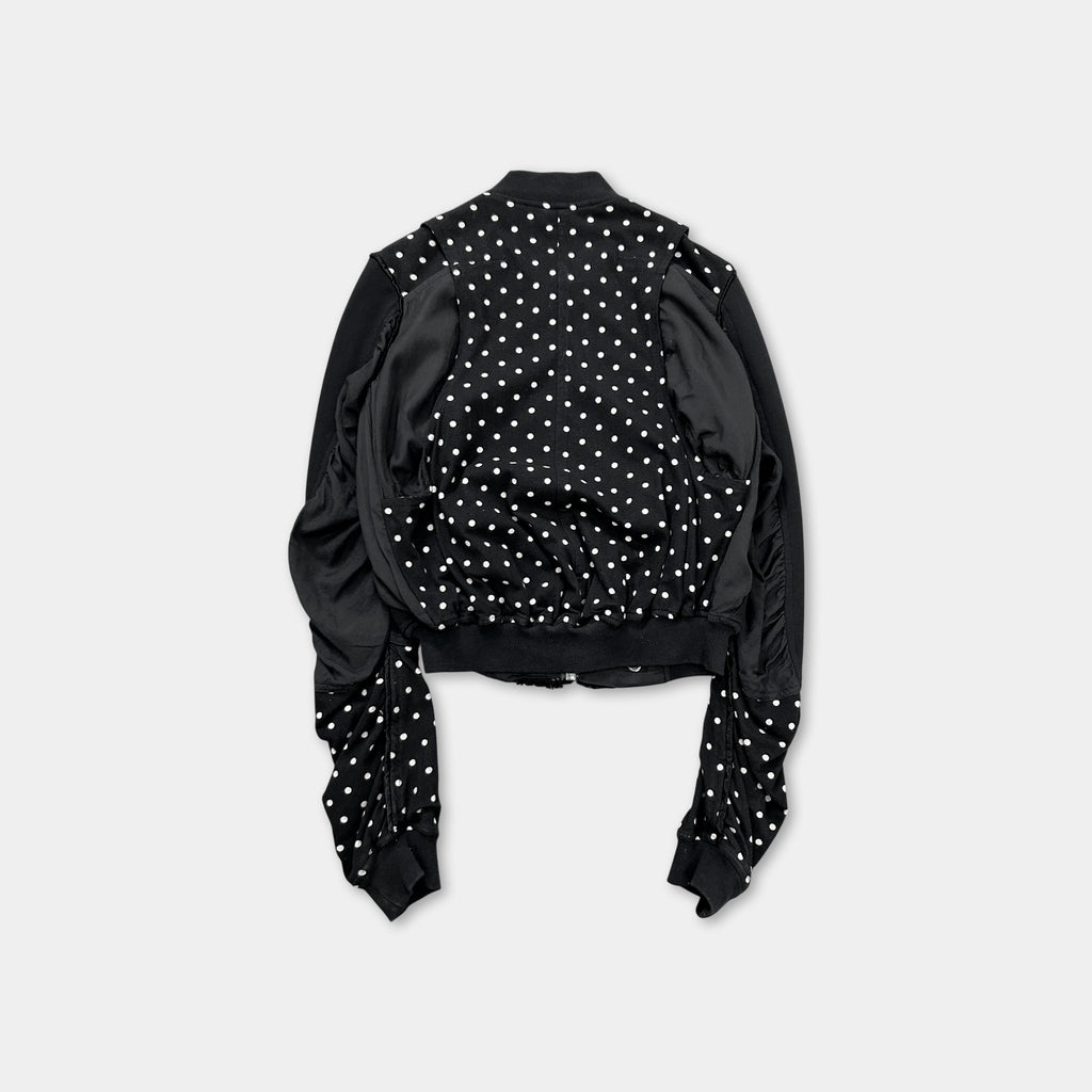 Haider Ackermann SS17 Polka Dot Cropped Bomber Jacket