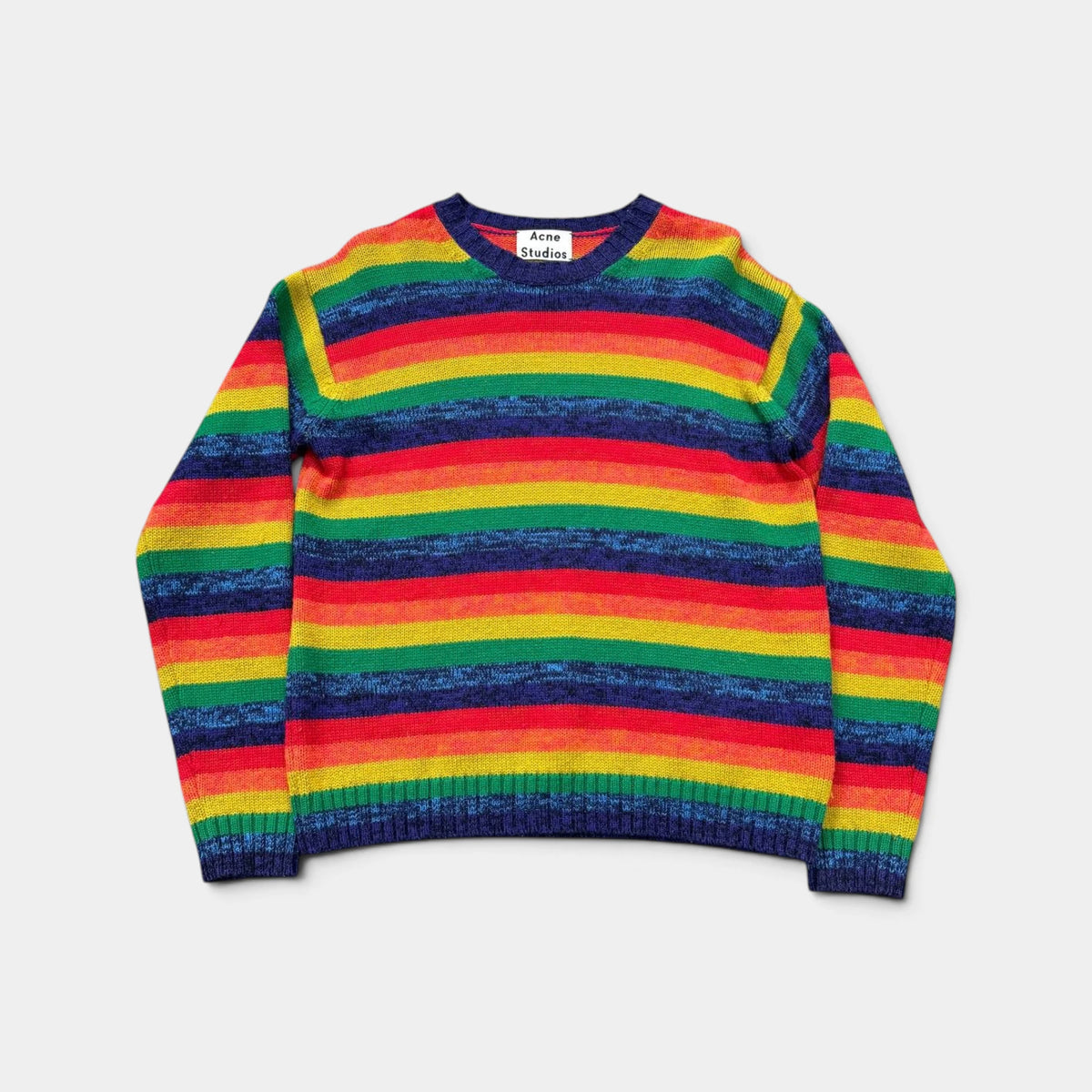 Acne Studios 2018 Rainbow Stripes Knit Sweater