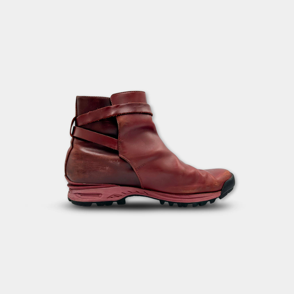 Acne Studios Track Oxblood Leather Boots
