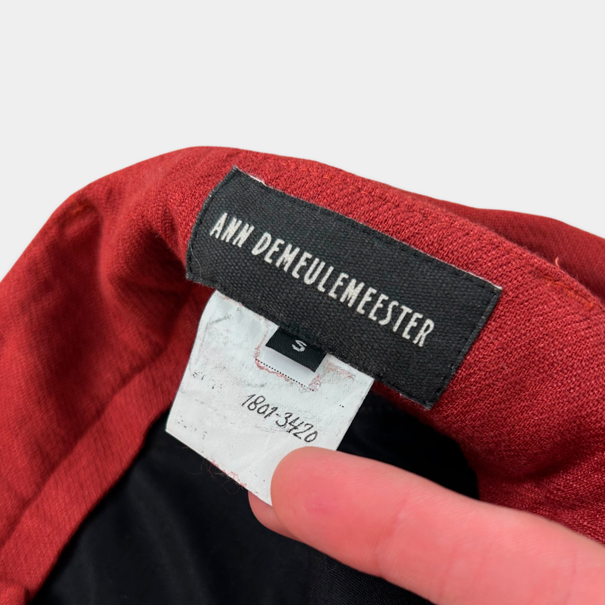 Ann Demeulemeester Sample Wool Tailored Shorts