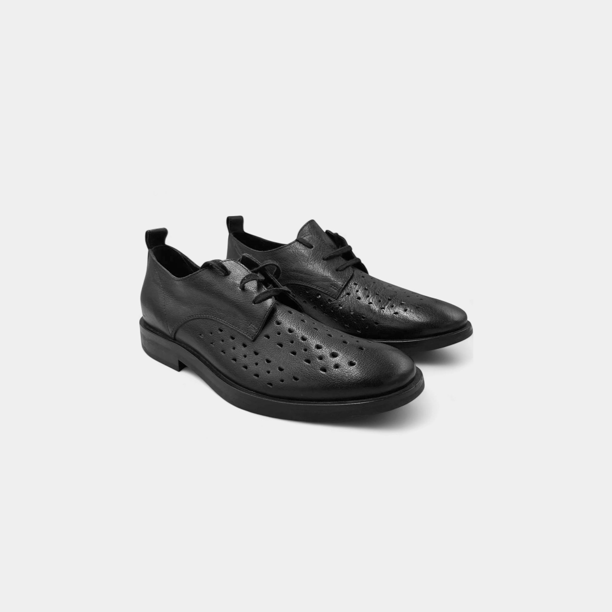 Ann Demeulemeester Perforated Lace-up Derbies
