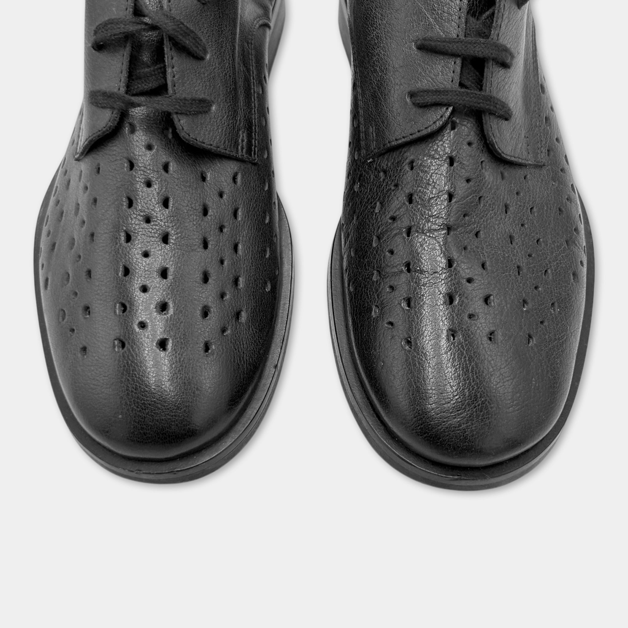 Ann Demeulemeester Perforated Lace-up Derbies