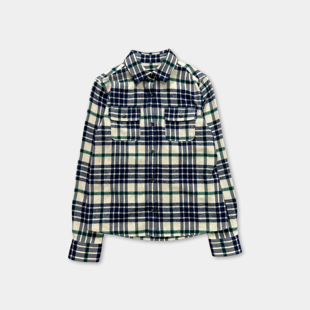A.P.C. Alpaca Wool Plaid Button Shirt