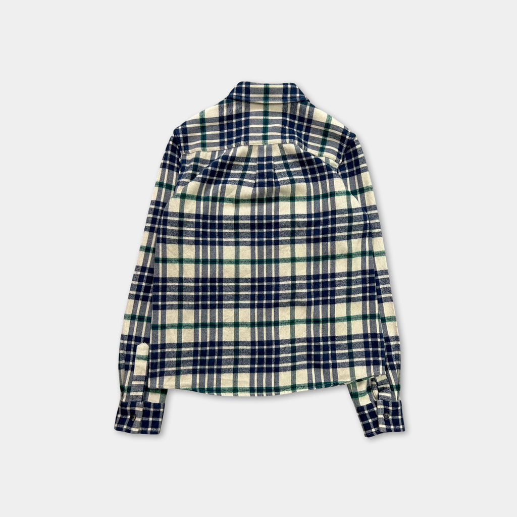 A.P.C. Alpaca Wool Plaid Button Shirt