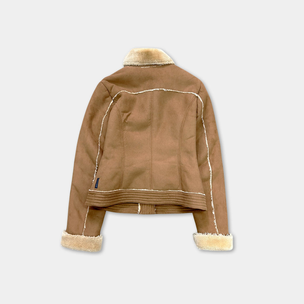 Armani Jeans Suede Shearling Jacket