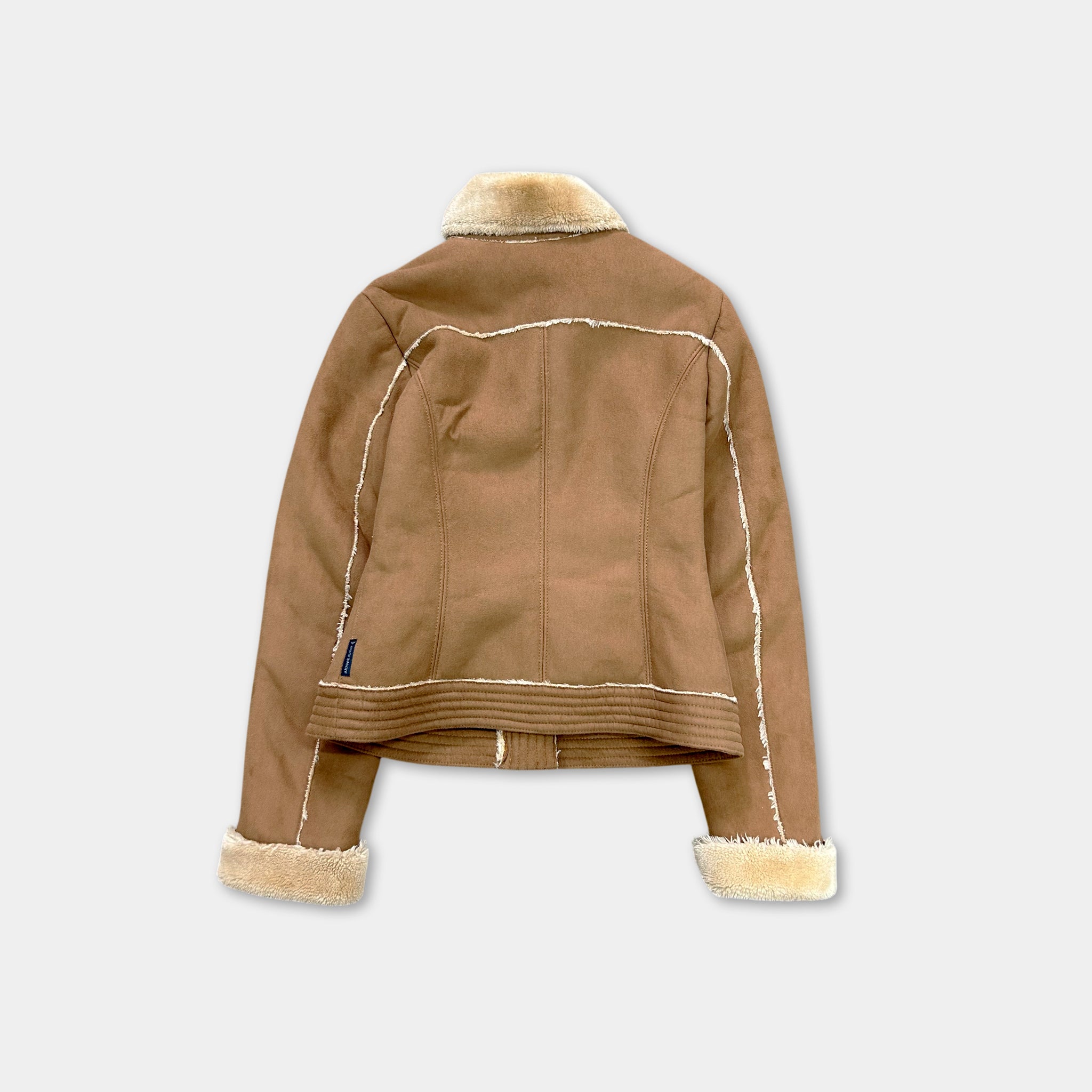 Armani Jeans Suede Shearling Jacket