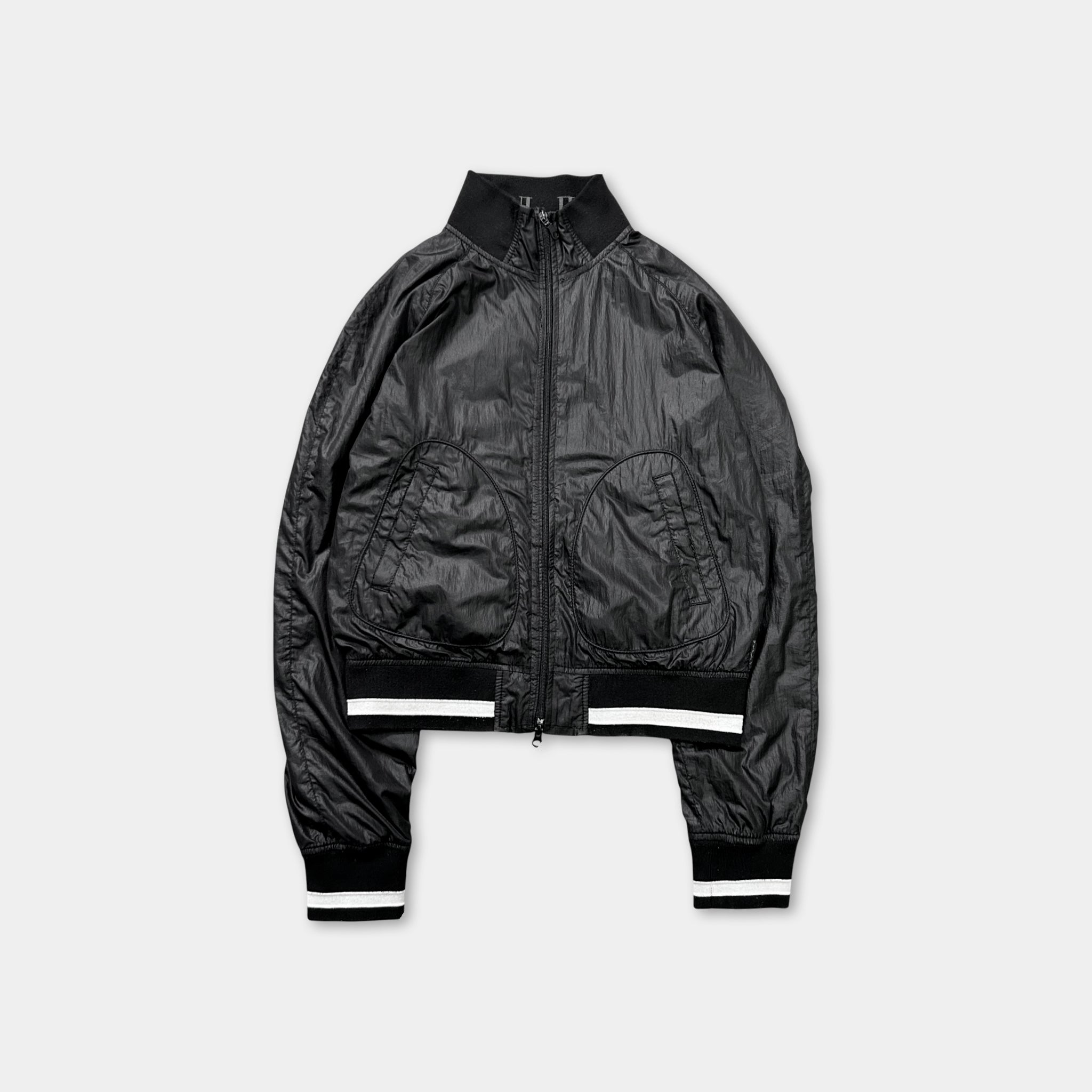 Armani Jeans Black Bomber Nylon Jacket