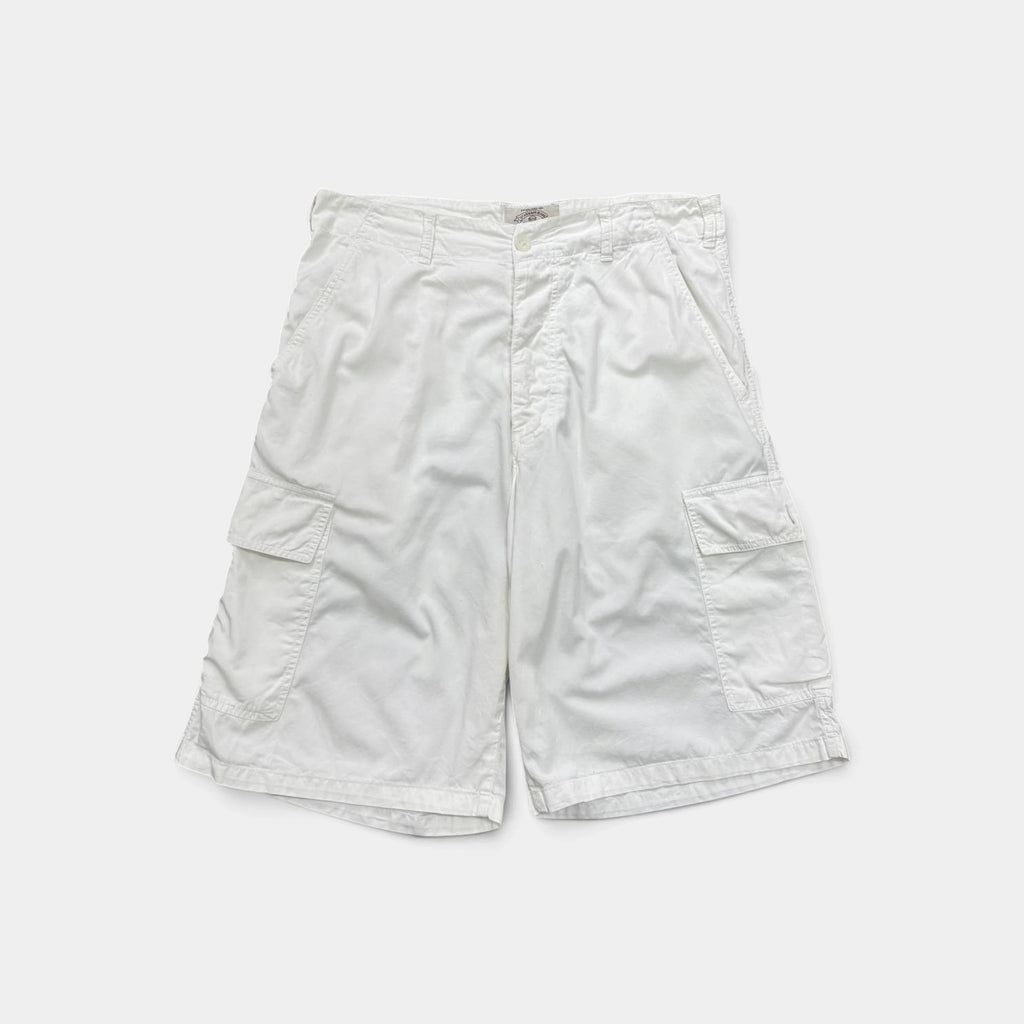 Emporio Armani 90s White Cotton Cargo Shorts