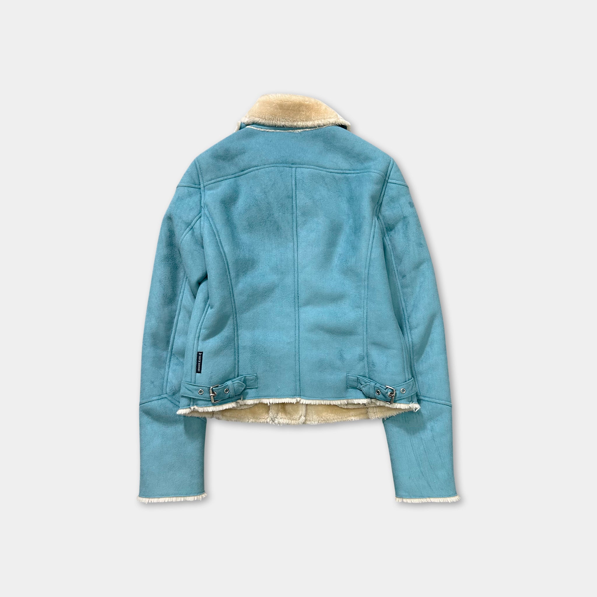 Armani Jeans Suede Baby Blue Jacket