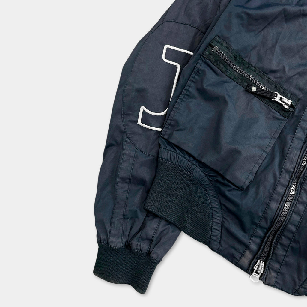 Armani Jeans 2000's Navy Multizipper Jacket