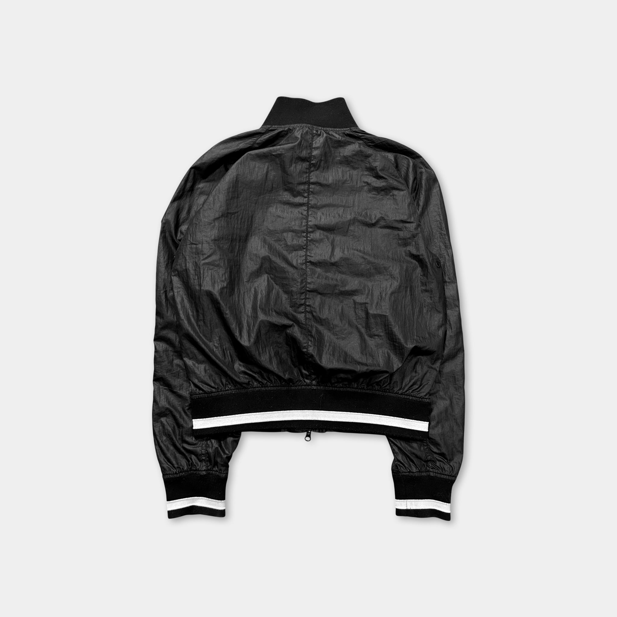 Armani Jeans Black Bomber Nylon Jacket