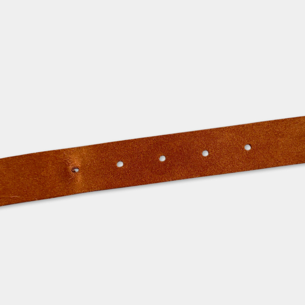 Armani Jeans Brown Suede Studded Belt