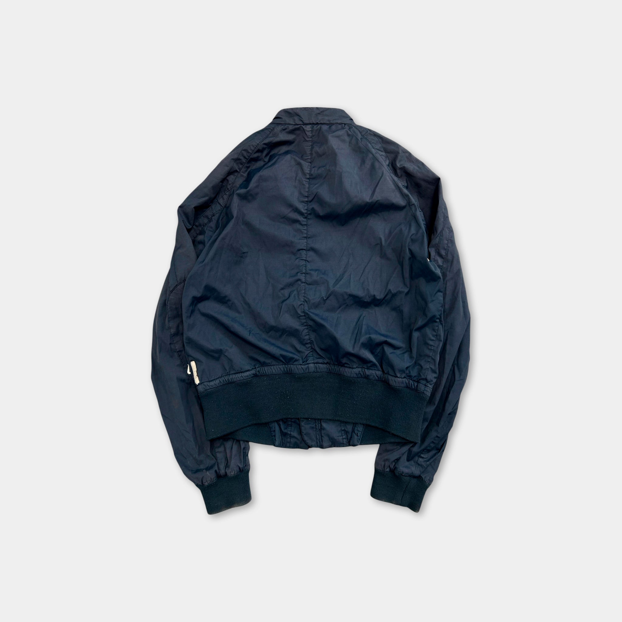 Armani Jeans 2000's Navy Multizipper Jacket