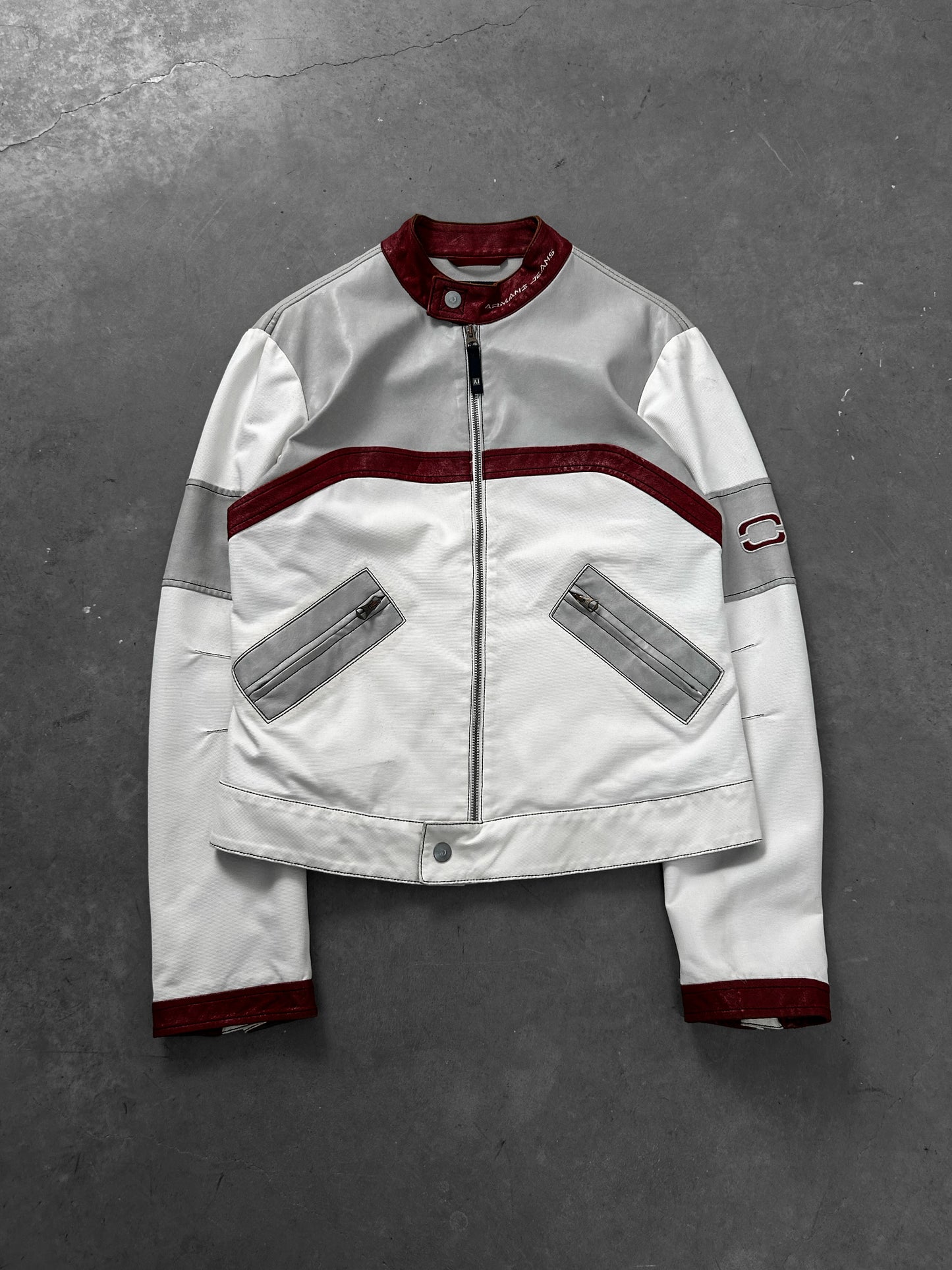 Armani 00's Leather Racing Jacket (S/M)