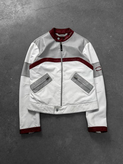 Armani 00's Leather Racing Jacket (S/M)