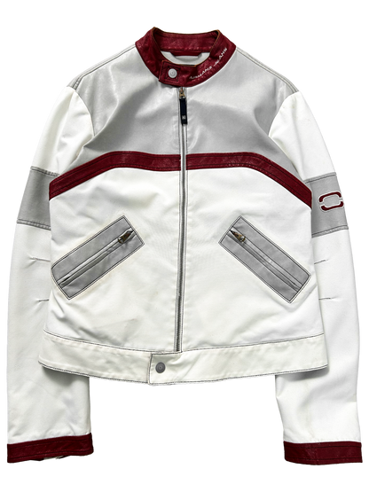 Armani 00's Leather Racing Jacket (S/M)