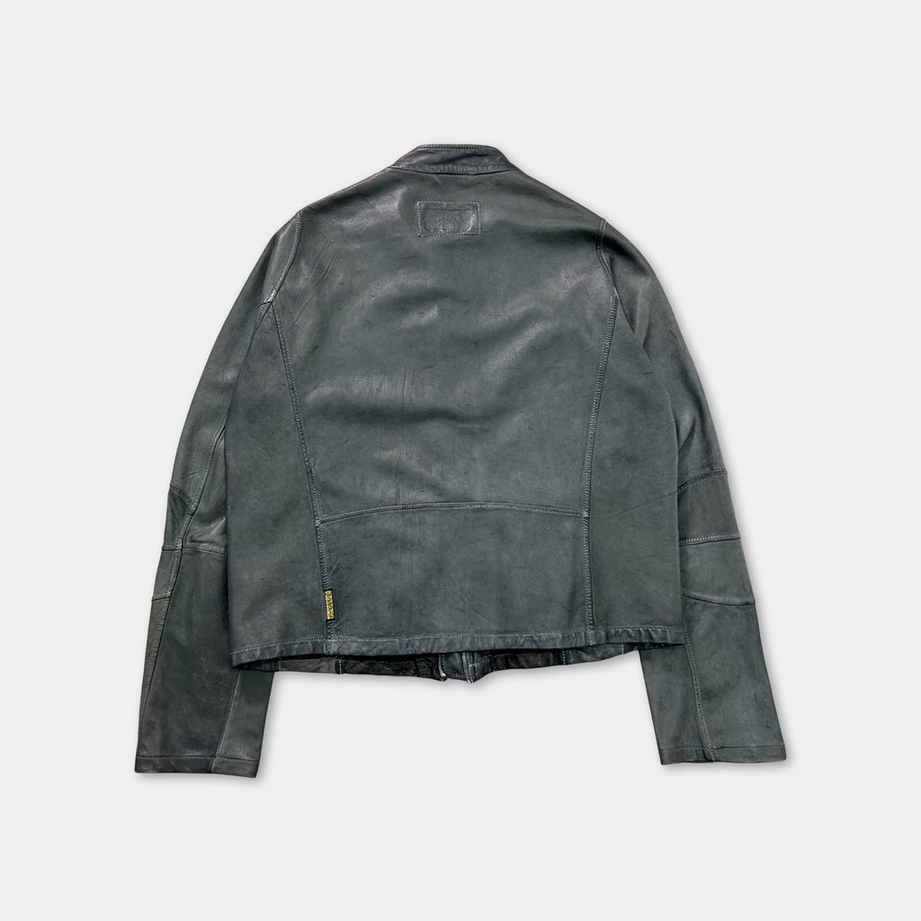 Armani Jeans 2000s Elegant Sport Ovine Leather Jacket
