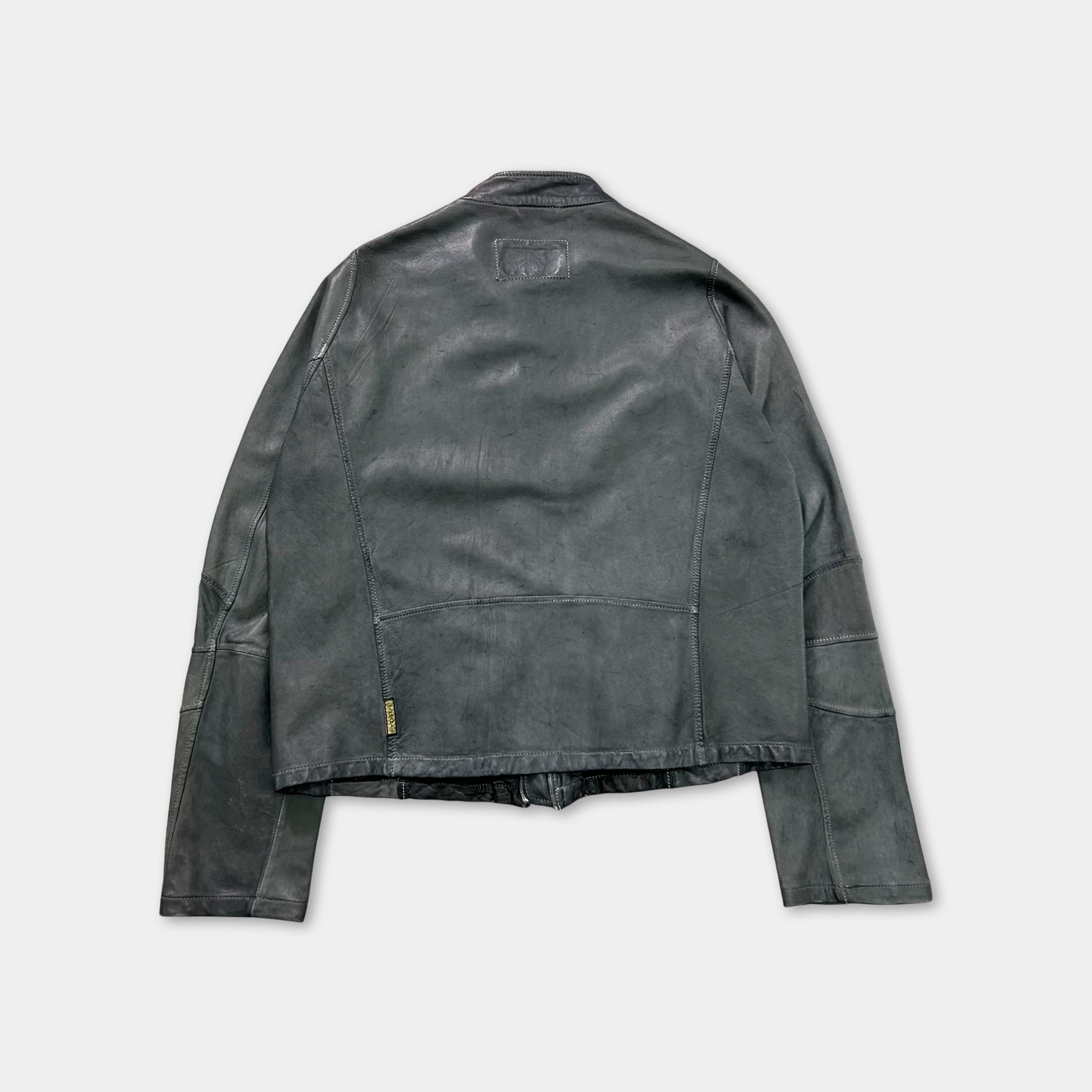 Armani Jeans 2000s Elegant Sport Ovine Leather Jacket