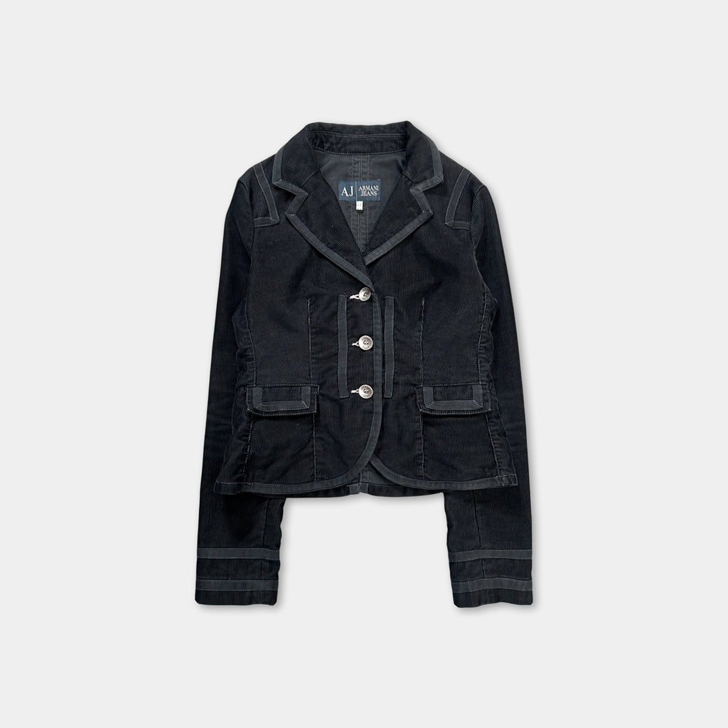 Armani Jeans Victorian Black Corduroy Jacket