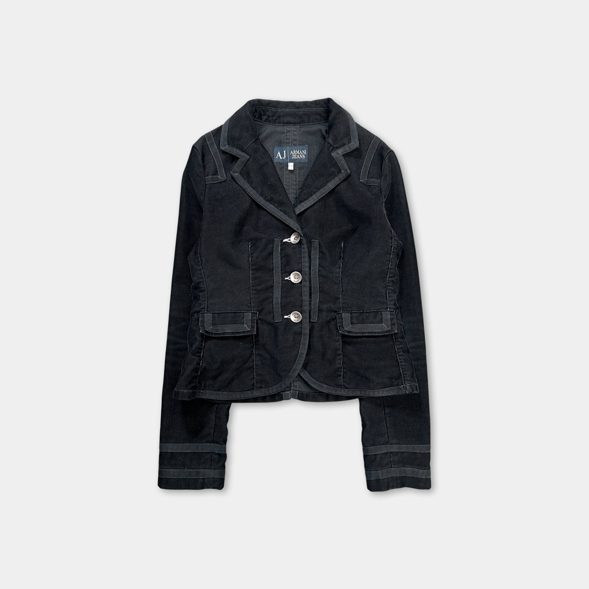 Armani Jeans Victorian Black Corduroy Jacket