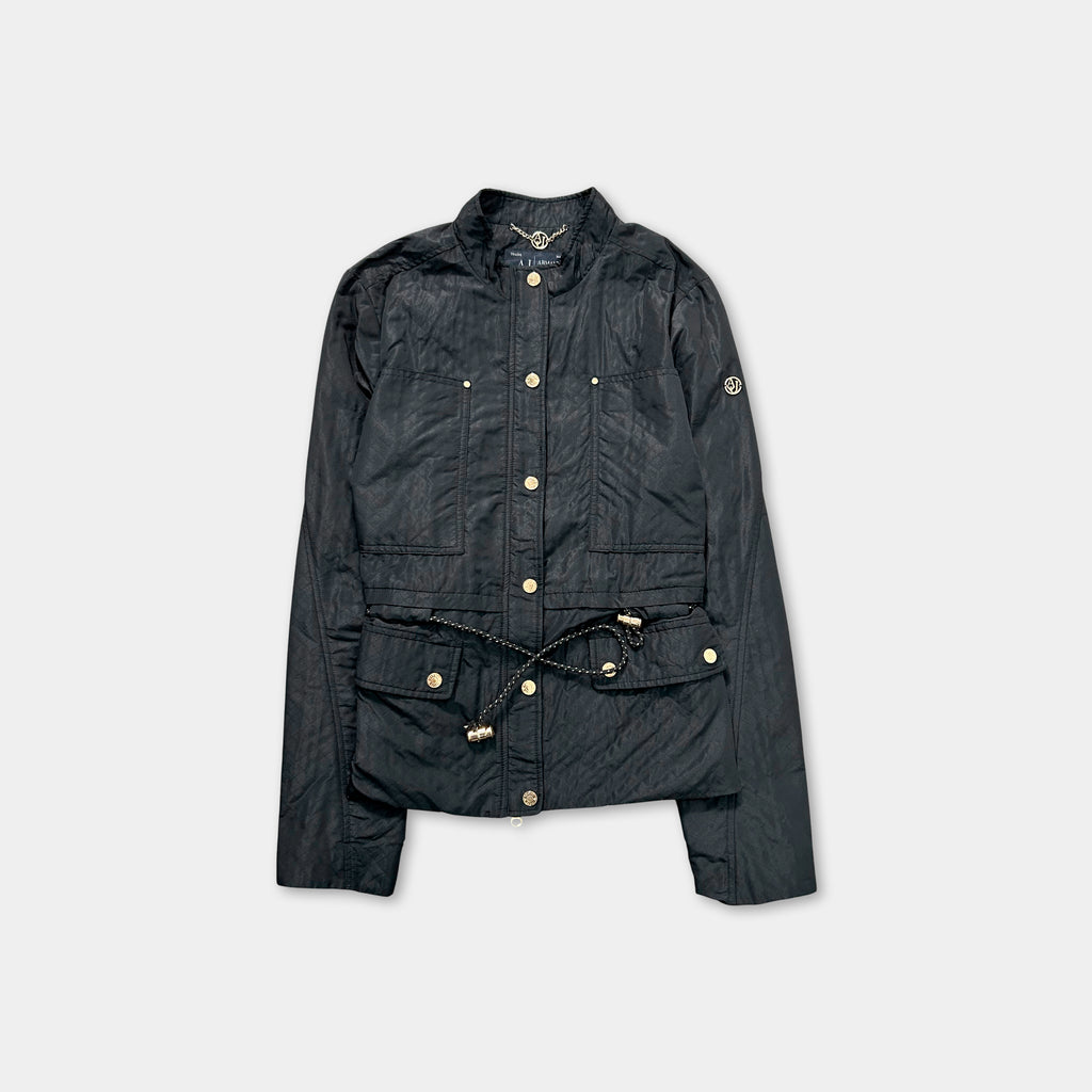 Armani Jeans Black Nylon Light Jacket
