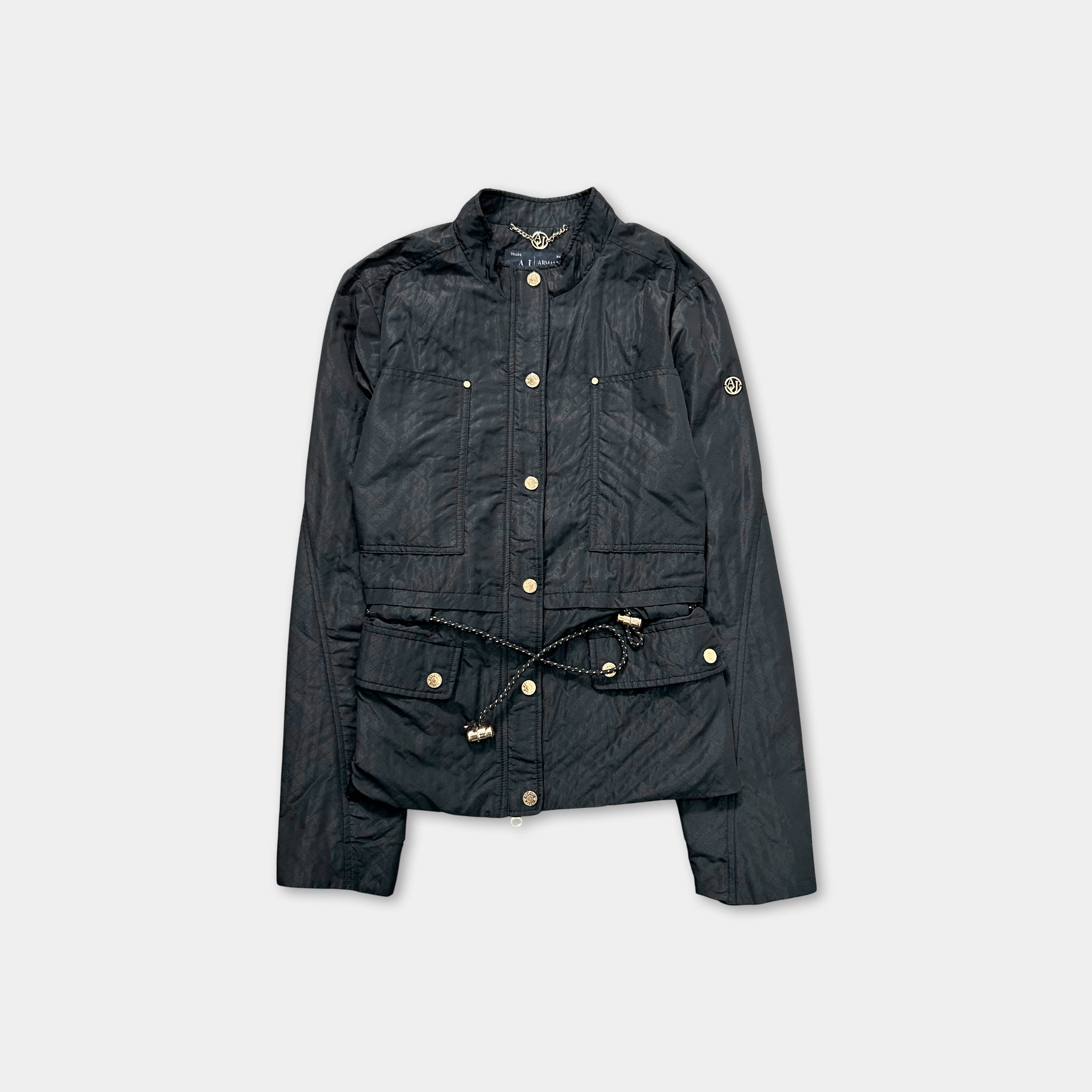 Armani Jeans Black Nylon Light Jacket