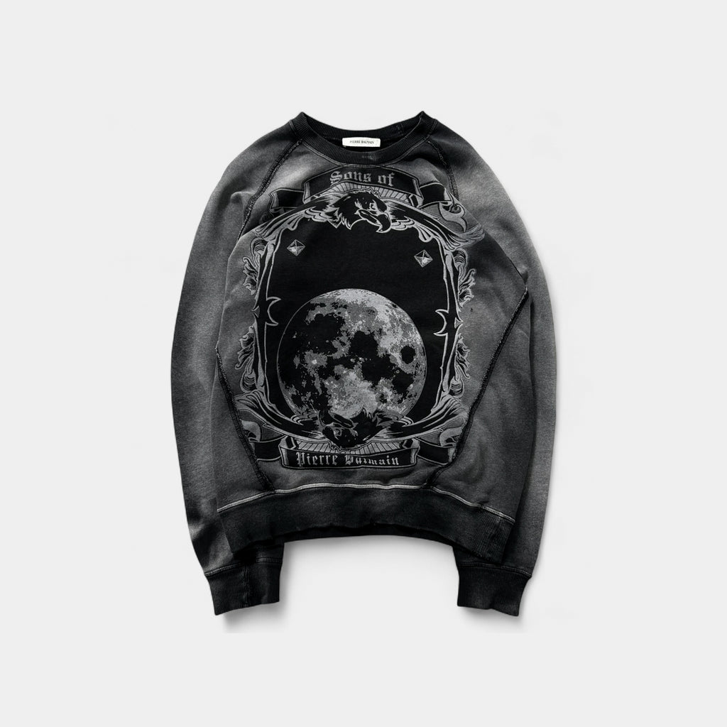 Balmain Sons Of Pierre Balmain Graphic Crewneck Black