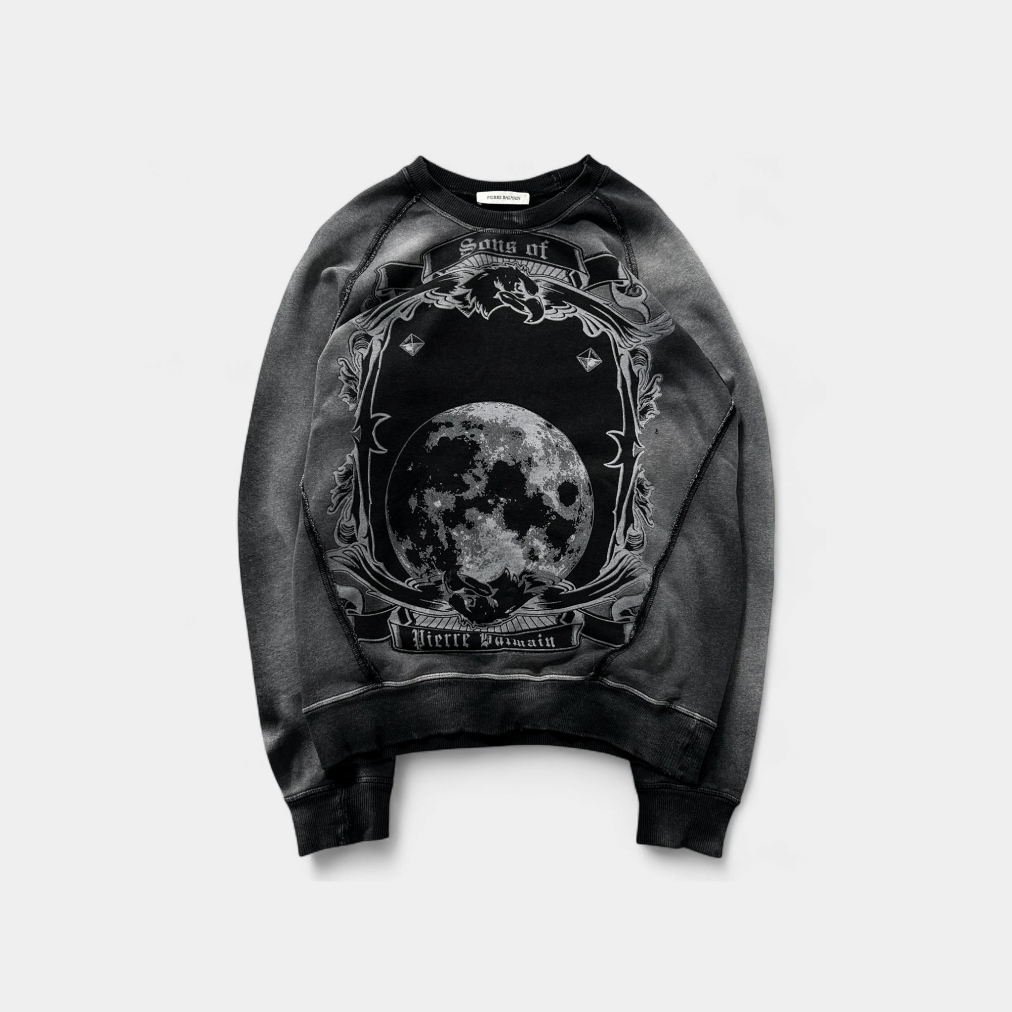 Balmain Sons Of Pierre Balmain Graphic Crewneck Black