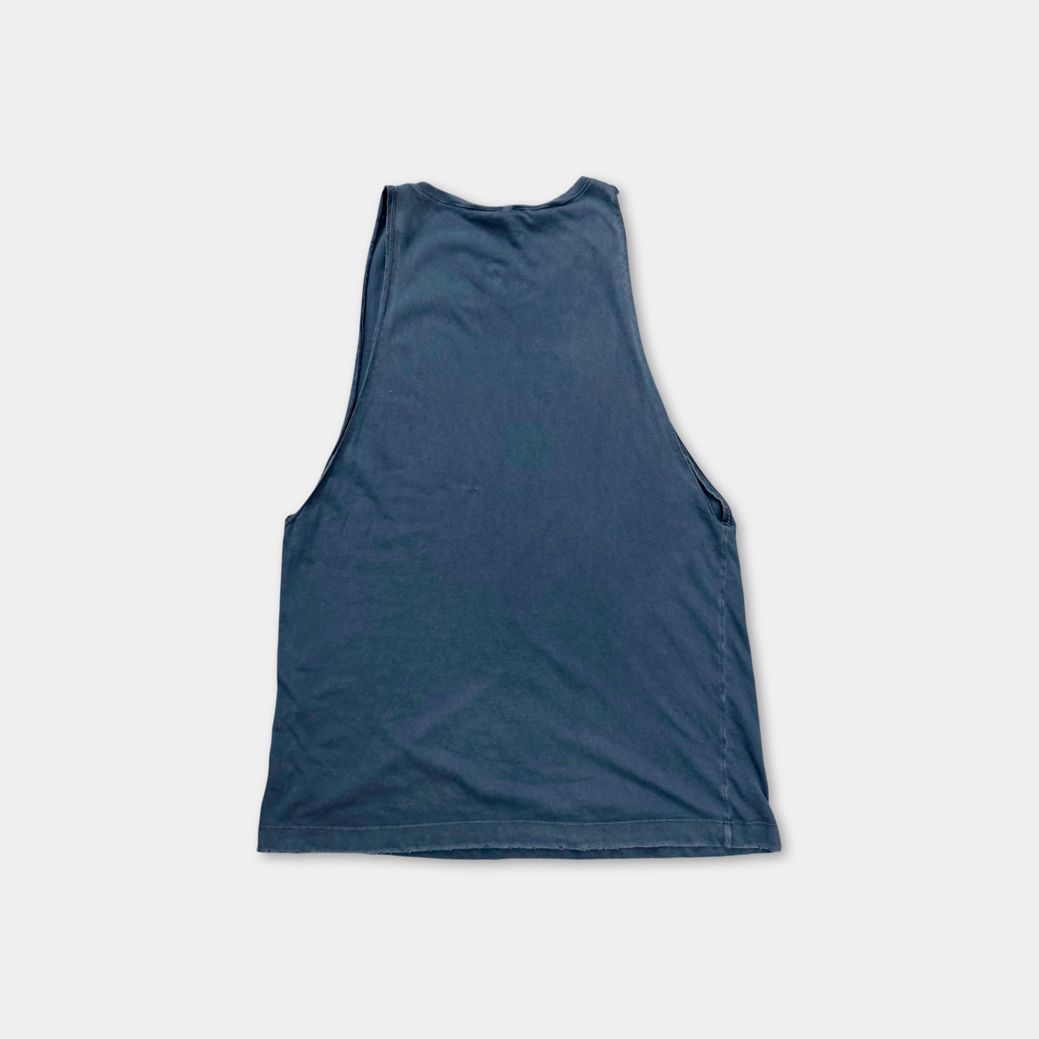 Pierre Balmain Distressed Red Crest Sleeveless Tank Top