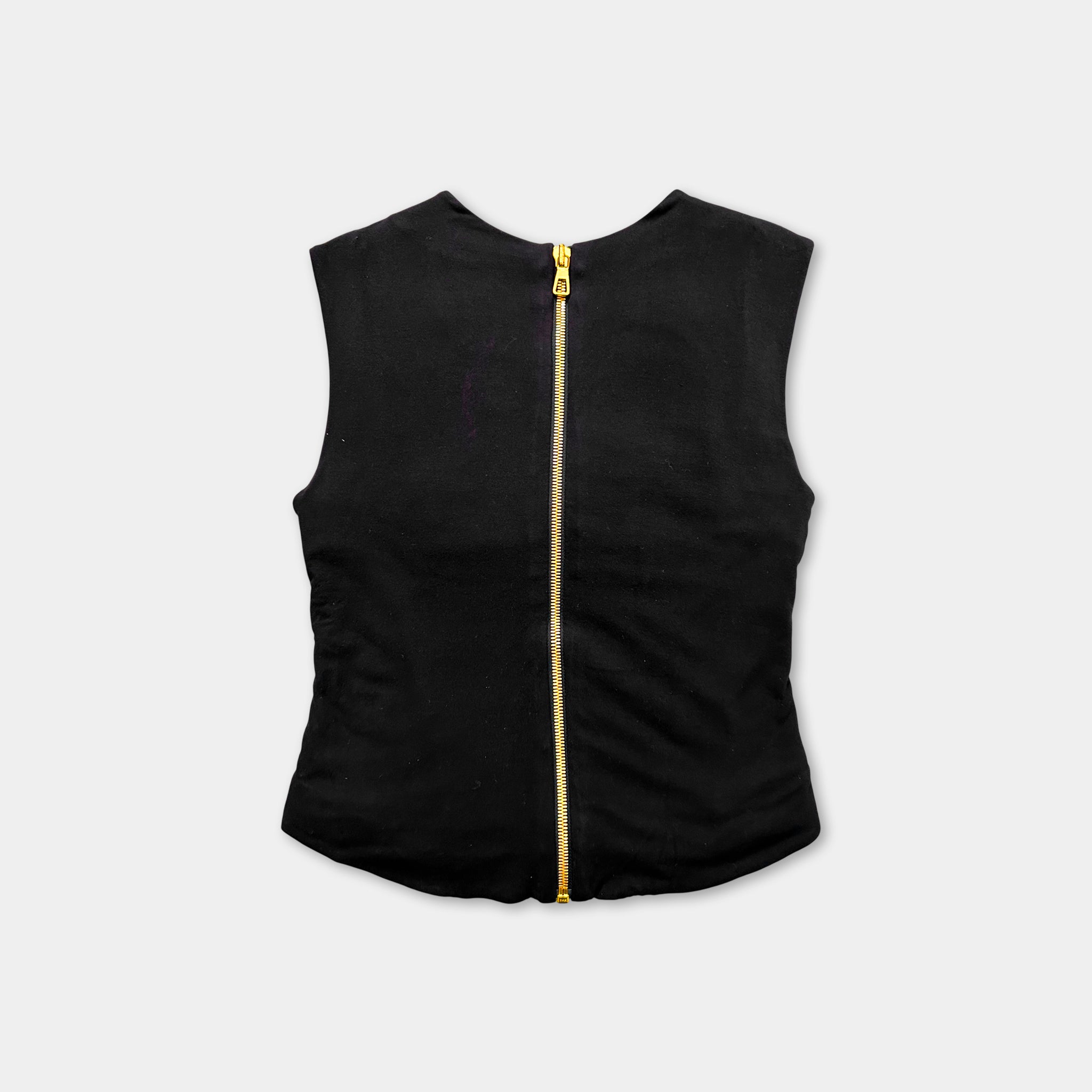 Balmain 2010s Naval Rock Black Sailor Style T-Shirt