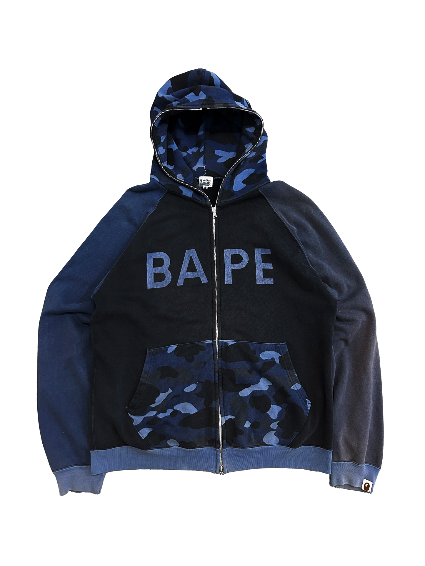 "A Bathing Ape" Blue Camo Jacket (L)