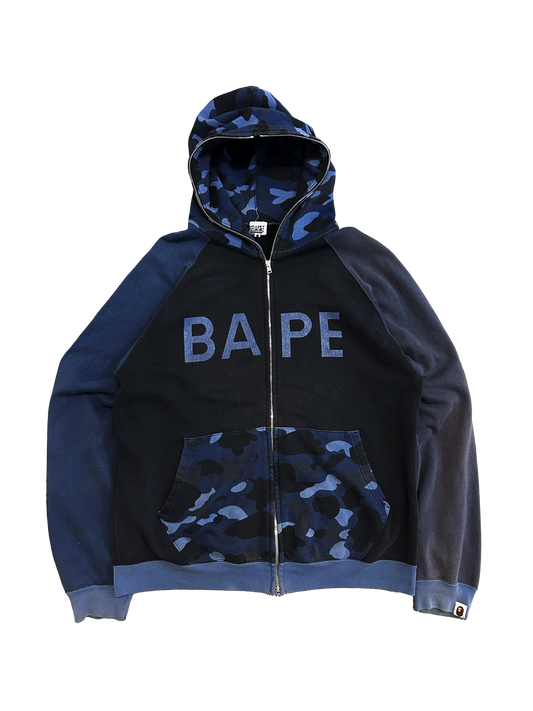 "A Bathing Ape" Blue Camo Jacket (L)