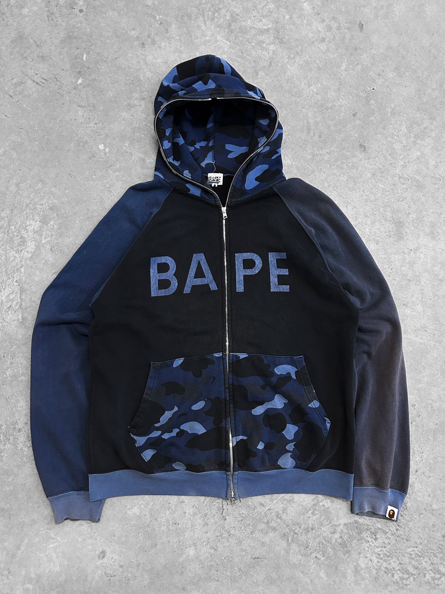"A Bathing Ape" Blue Camo Jacket (L)