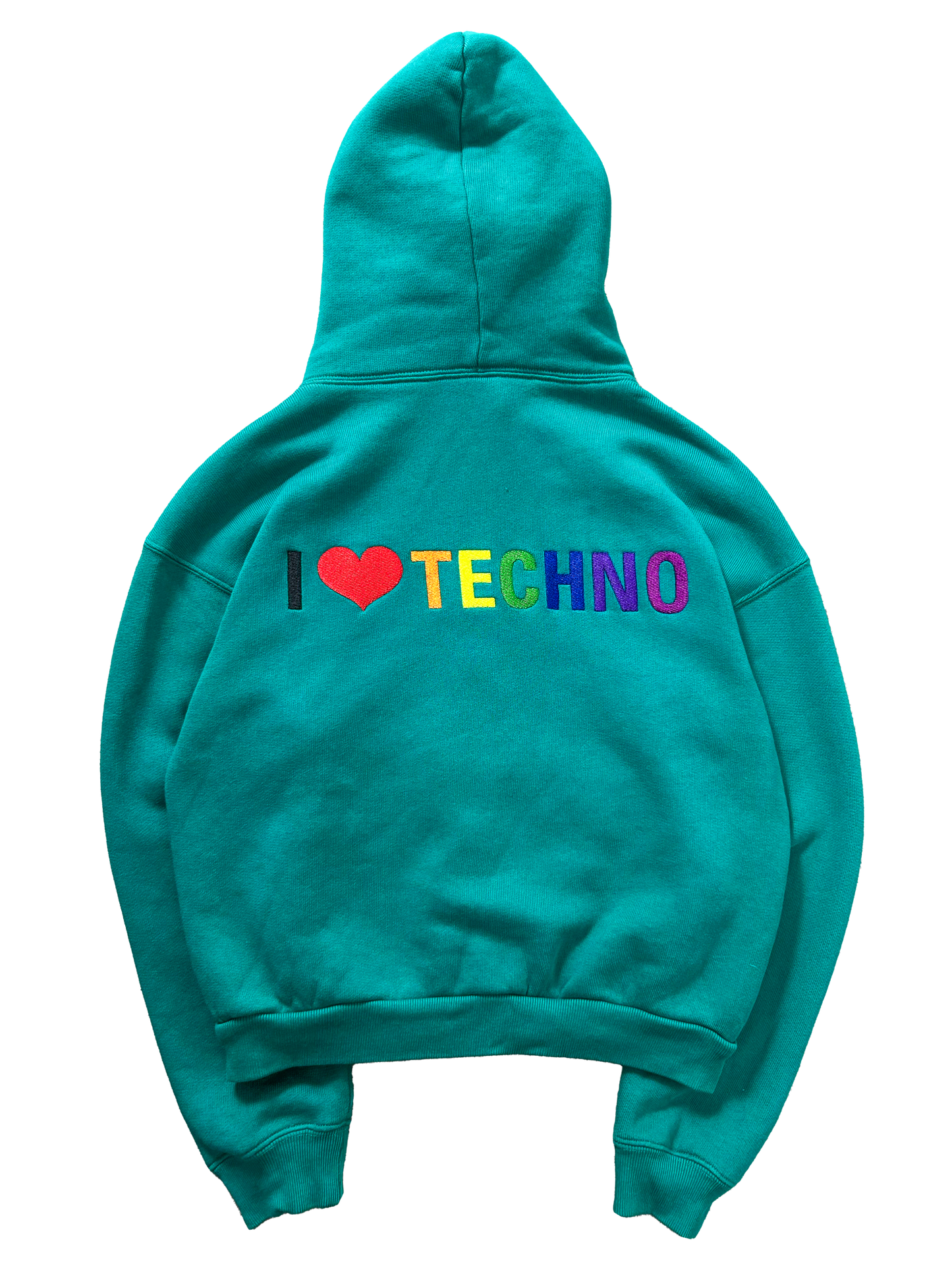 Balenciaga "I Love Techno" Cropped Hoodie