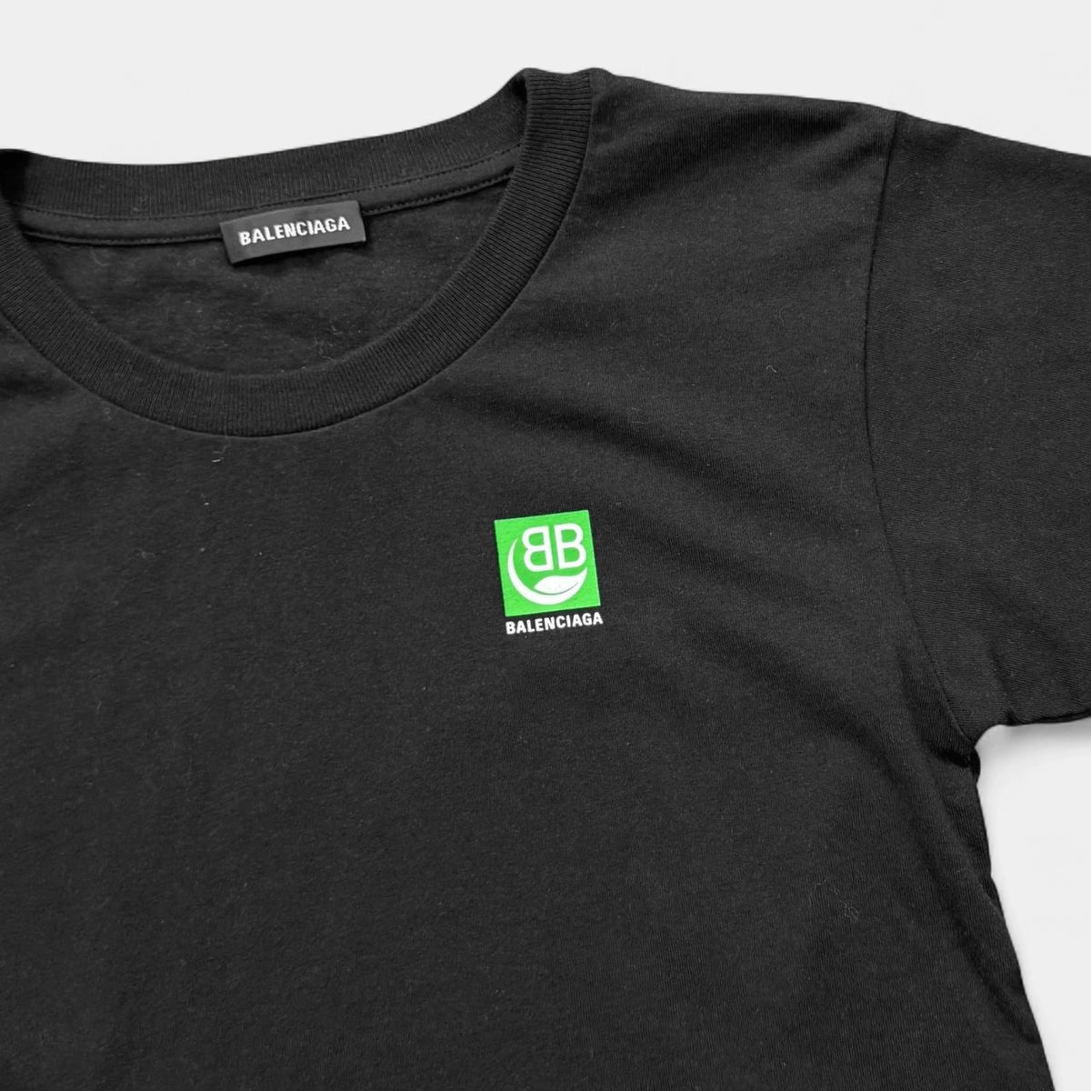 Balenciaga 2019 Eco-Leaf Logo T-Shirt
