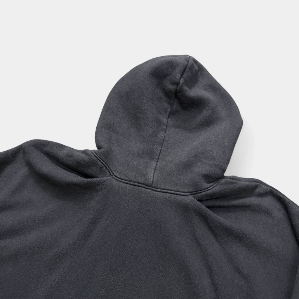 Balenciaga 2019 Pink Silicone Cursive Script Logo Oversized Hoodie