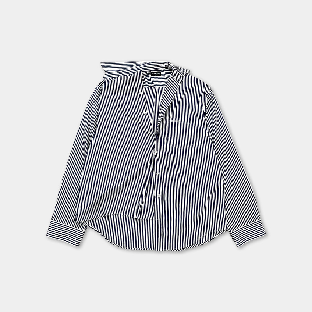 Balenciaga Asymmetric Striped Shirt