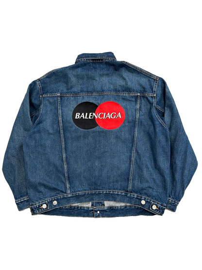 Balenciaga Mastercard Oversized Denim Jacket