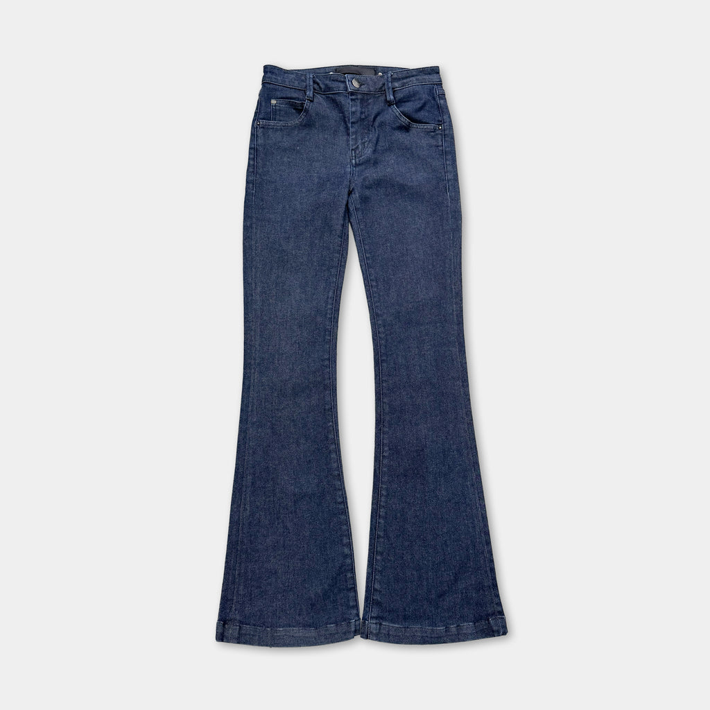 Barbara Bui Vintage Flared Dark Blue Denim Pants