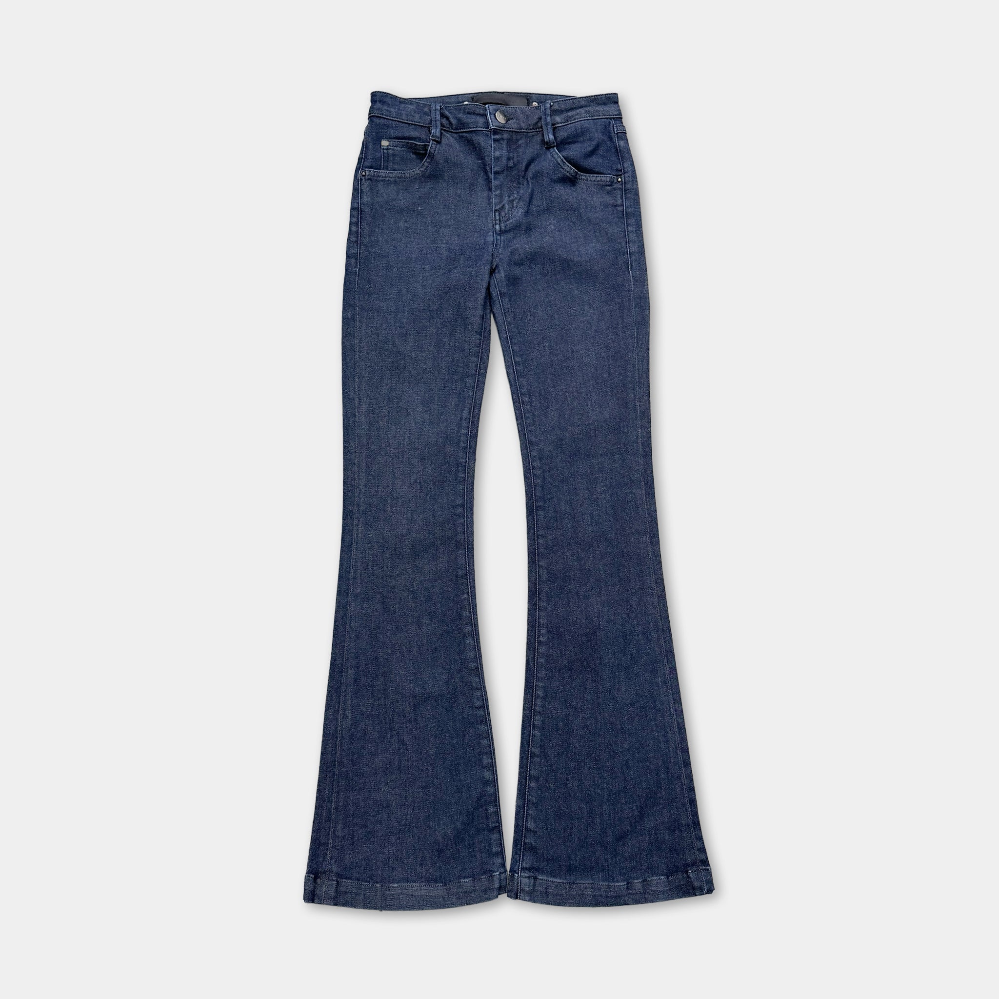 Barbara Bui Vintage Flared Dark Blue Denim Pants