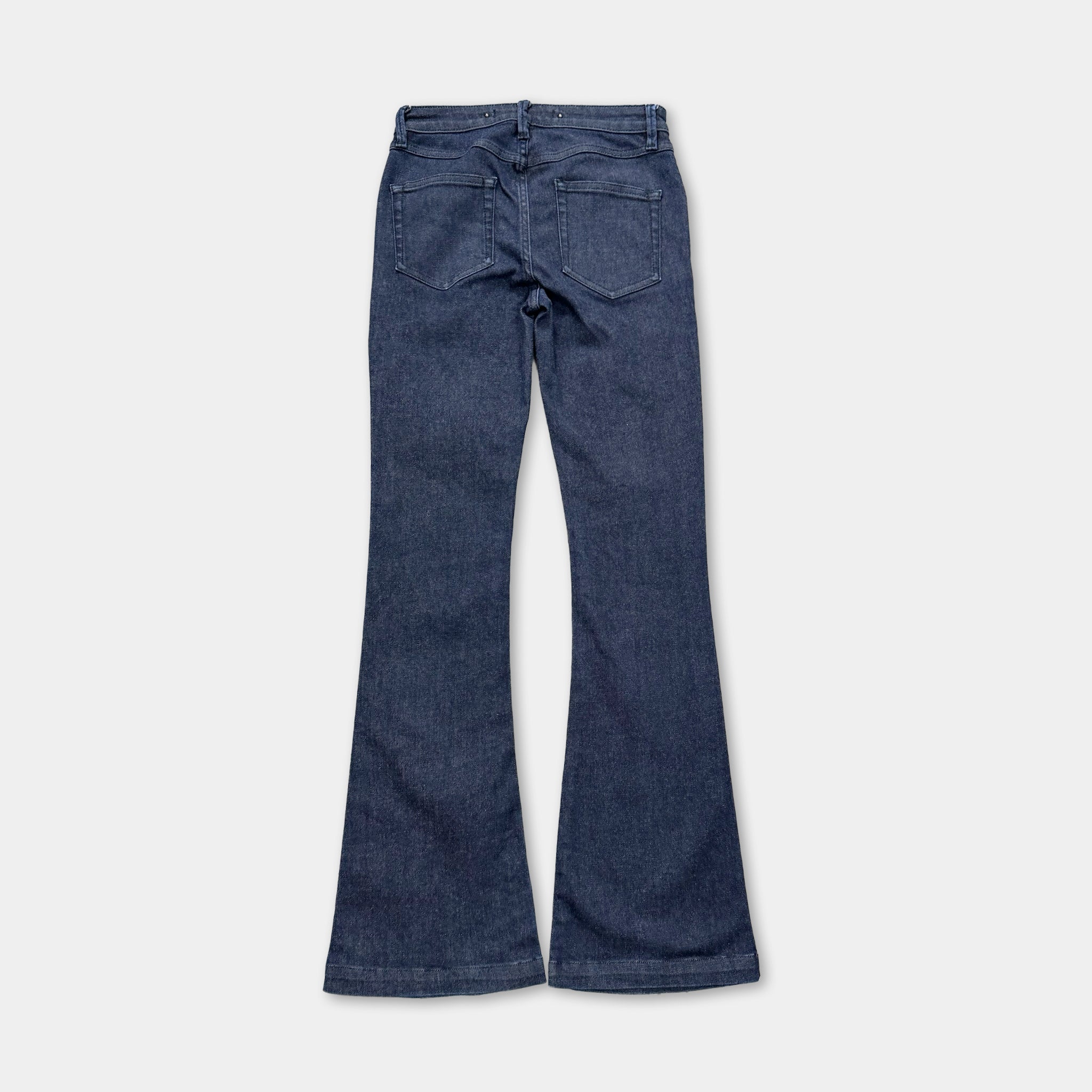 Barbara Bui Vintage Flared Dark Blue Denim Pants