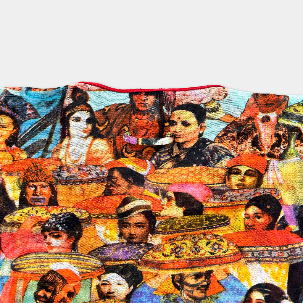 The image is a collage of various colorful and stylized portraits of people, creating a vibrant and visually striking composition.