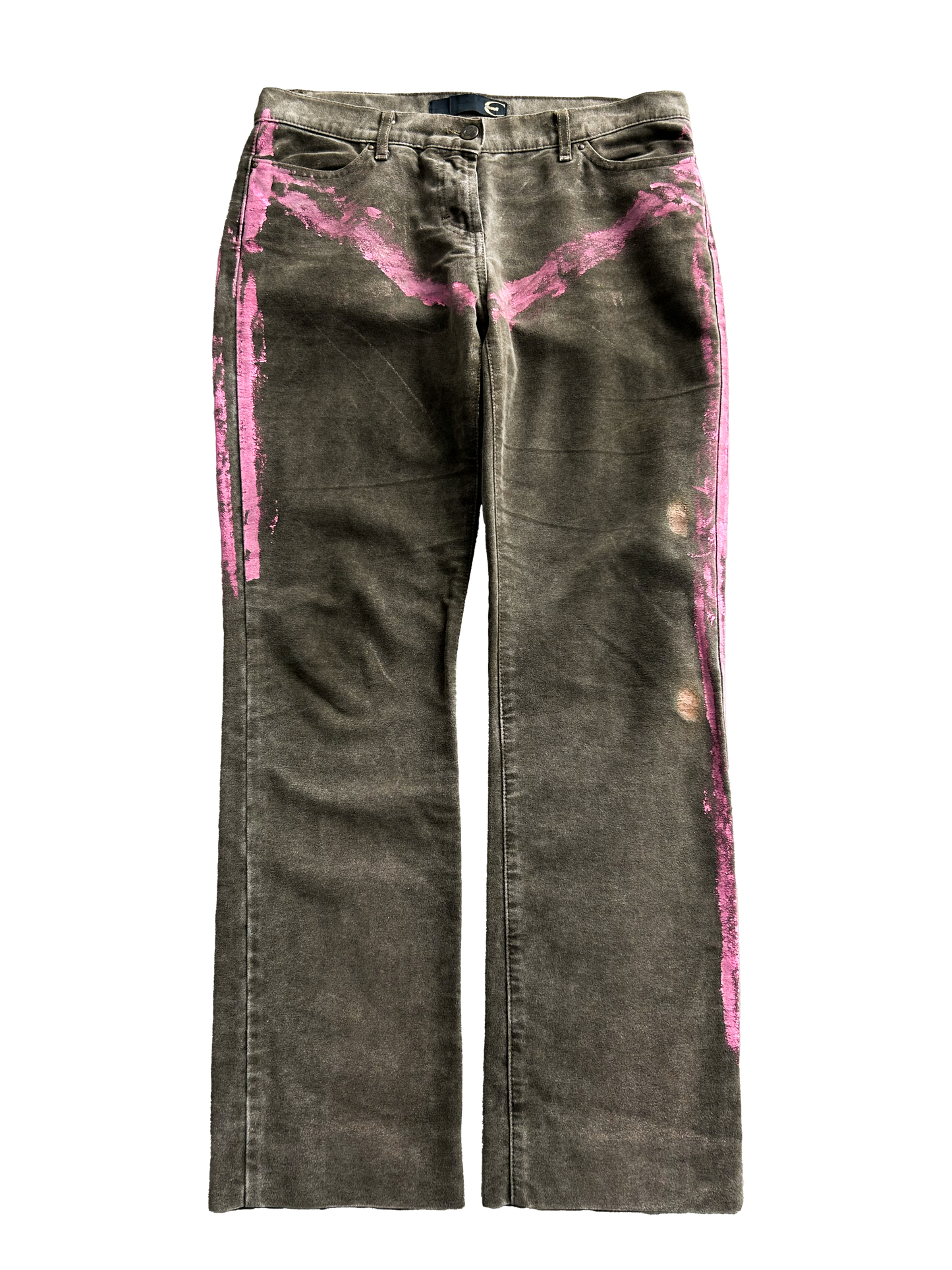 Just Cavalli 00's Pink Paint Jeans